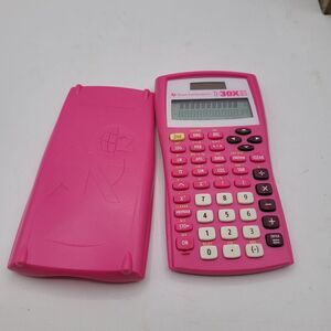 TI-30X IIS 2-Line Scientific Calculator Pink VGC‎ Tested Works Texas Instruments